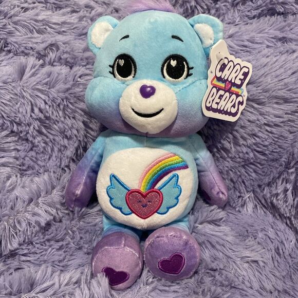 CARE BEARS DREAM BRIGHT BEAR BESTIE 9" Blue / Lavender 2022 - Picture 1 of 5
